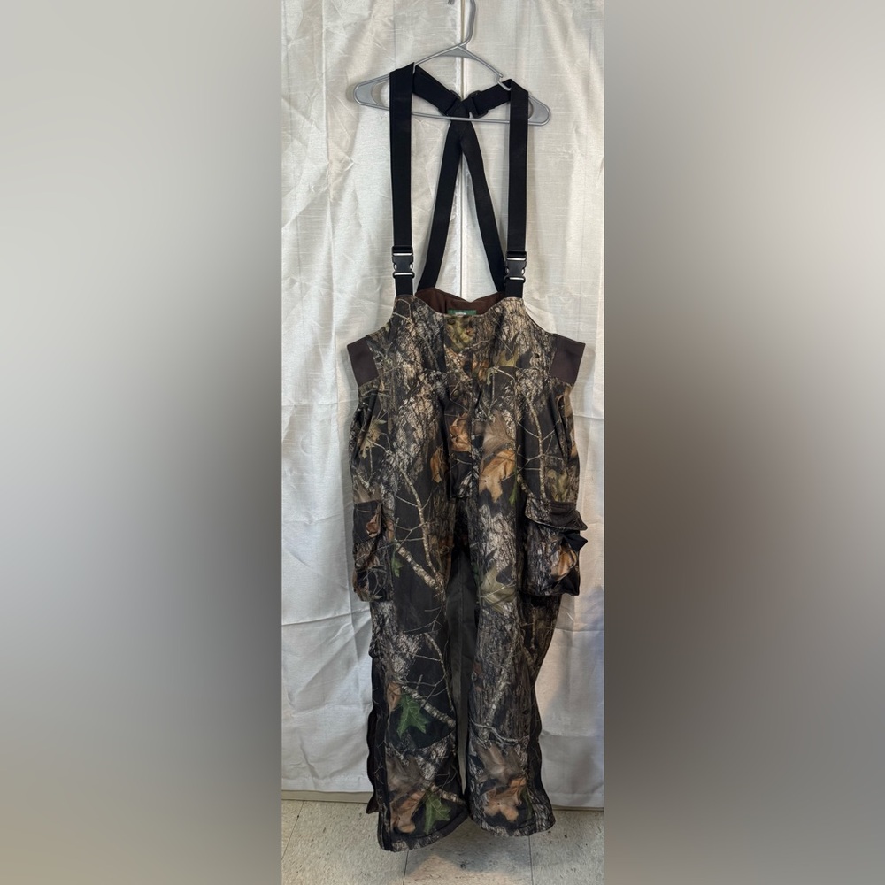 Camouflage Hunting Overalls with Suspenders
